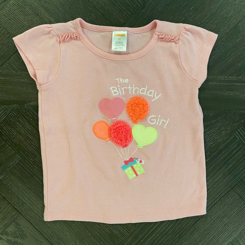 SOLD Gymboree “The Birthday Girl” Short Sleeve Tee